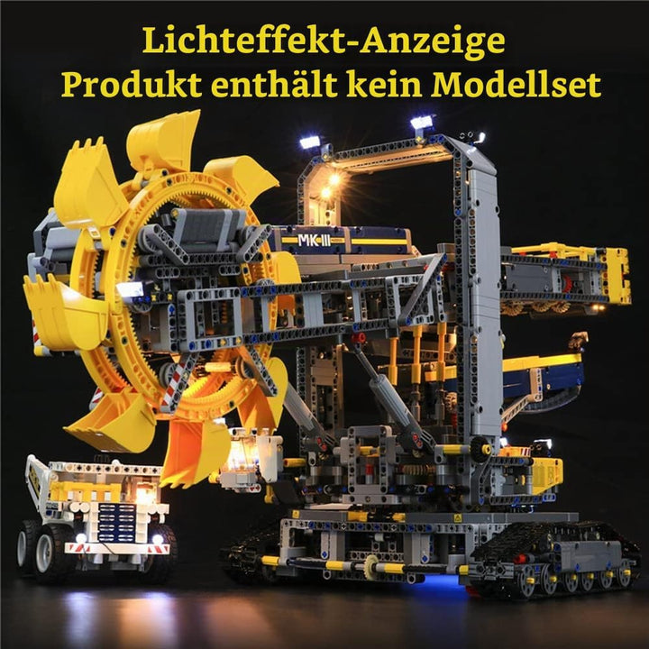 GEAMENT LED Licht-Set Kompatibel mit Lego Schaufelradbagger (Bucket Wheel Excavator) - Beleuchtungss