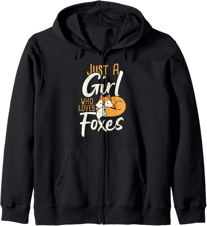 Fuchs: Just A Girl Who Loves Foxes - Tier Kapuzenjacke