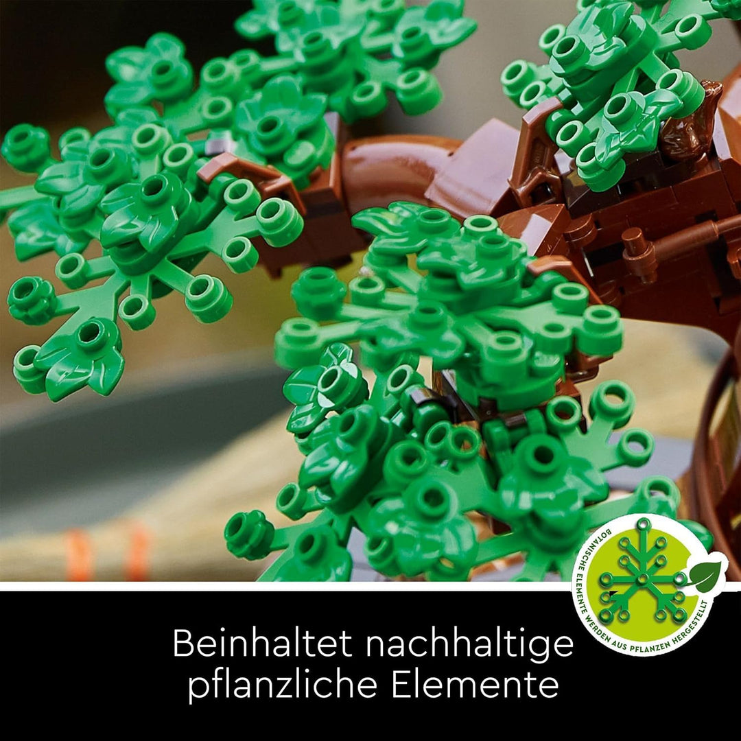 LEGO 10281 Icons Bonsai Baum Set für Erwachsene, Pflanzen Home Deko Set mit Blumen, Geschenk zum Mut