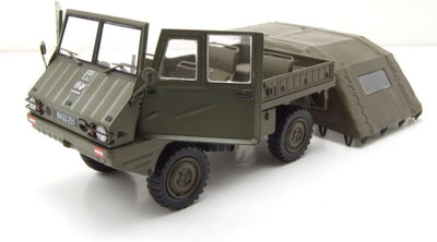 Schuco kompatibel mit Steyr Puch Haflinger ÖBH Militär Oliv grün Modellauto 1:18