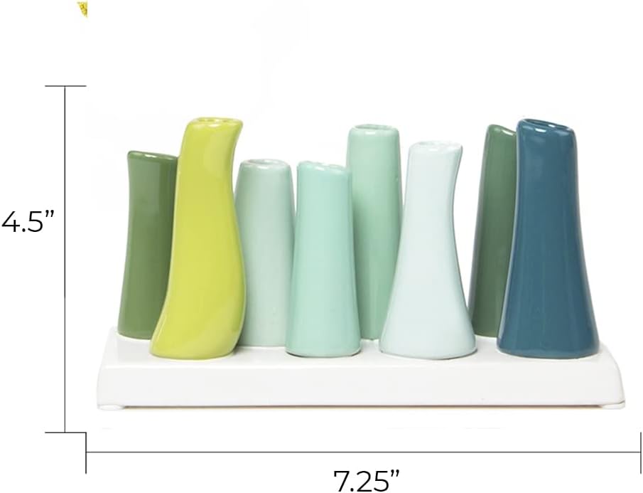 Chive,Pooley 2, einzigartige rechteckige Keramik-Blumenvase, kleine Knospenvase, dekorative Blumenva