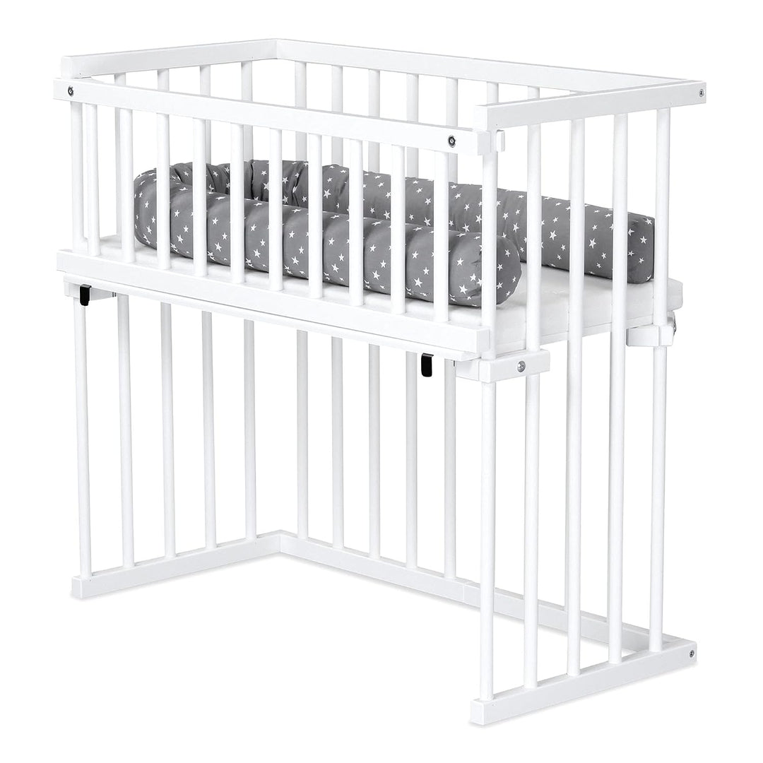 Dreamgood Beistellbett Stubenwagenverschluss weiss