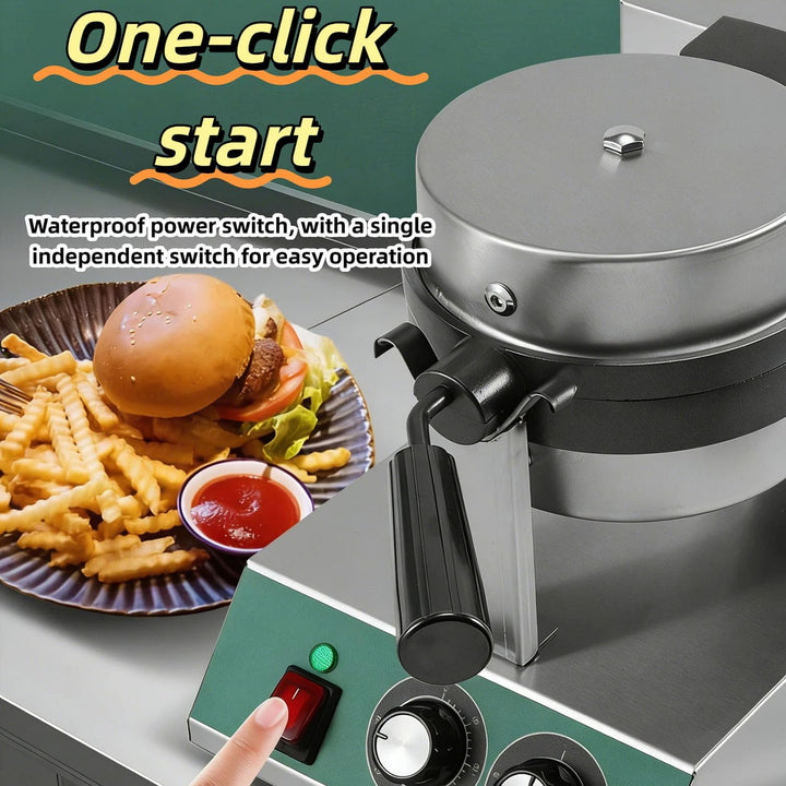 UFO Burger Maker, Edelstahlkörper, Zweiseitige Heizung, Einstellbare Temperatur & Timer, Zeiteinstel