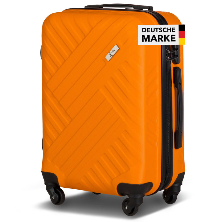 Xonic Design Reisekoffer - ABS Hartschalen Koffer mit 360° Leichtlauf-Rollen - hochwertiger Trolley