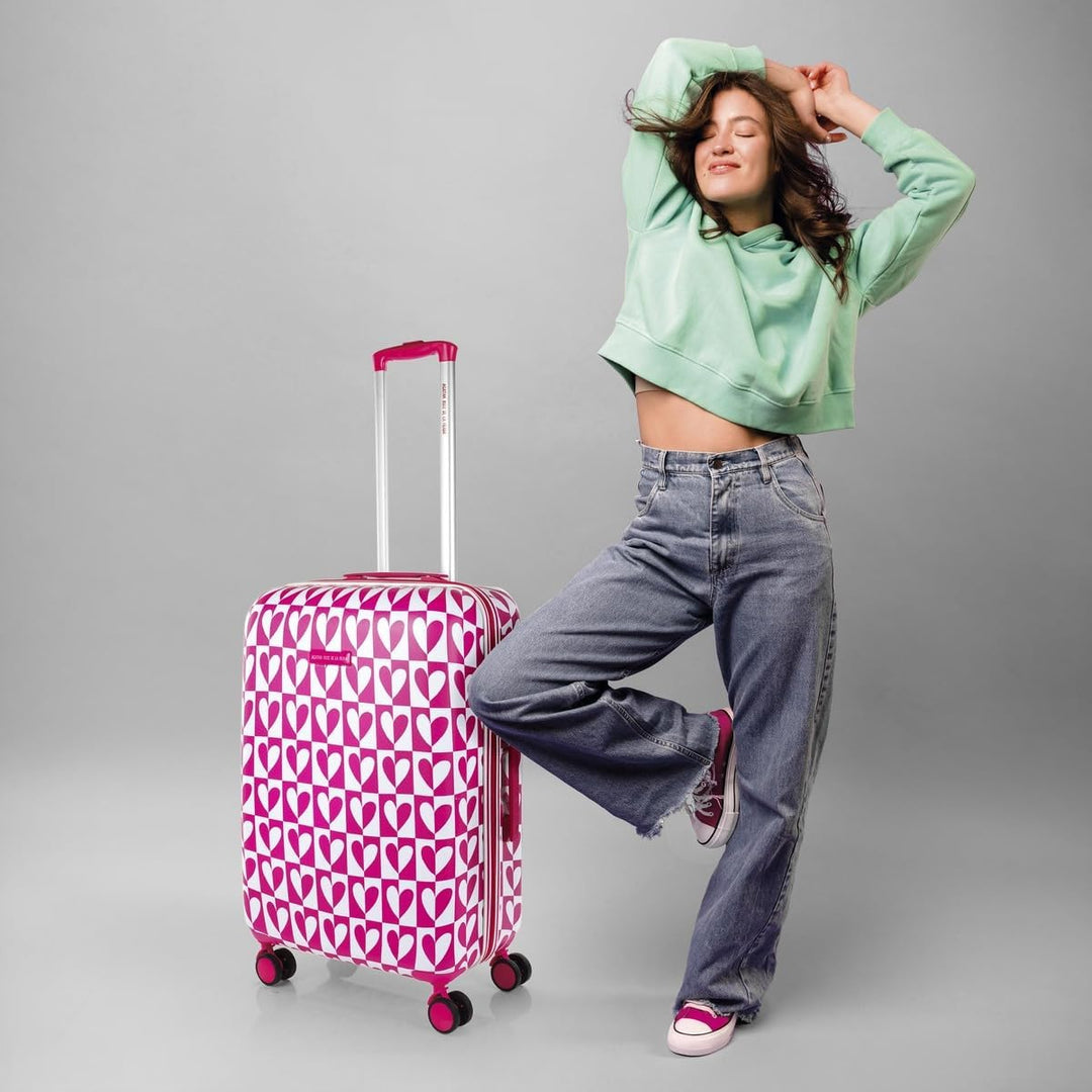 Agatha Ruiz de la Prada - Koffer Mittelgross - Polycarbonat hochwertiger und Stabiler reisekoffer mi