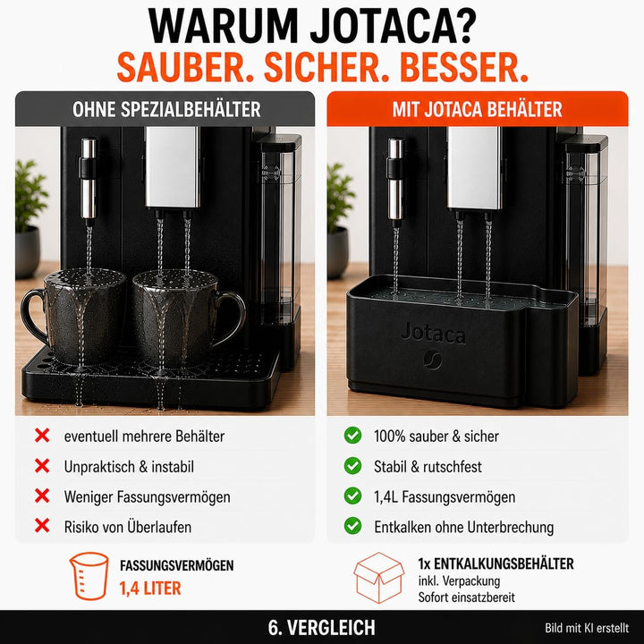 Entkalkungs- und Spülbehälter kompatibel mit DeLonghi EXAM (Rivelia)