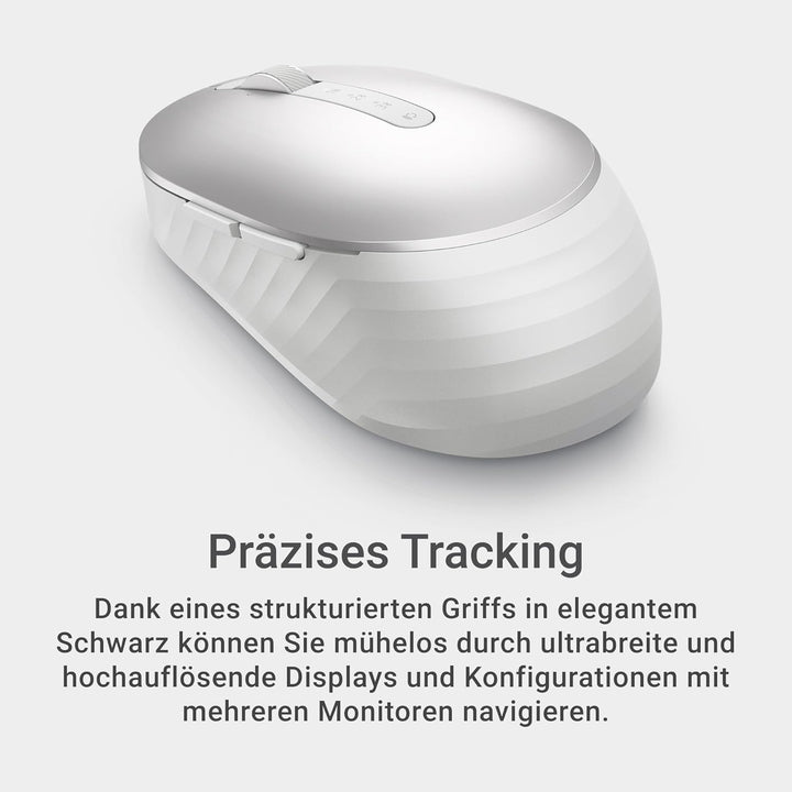 DELL Premier wiederaufladbare Wireless-Maus – MS7421W – Platinum Silver (Silber) Classic, Classic