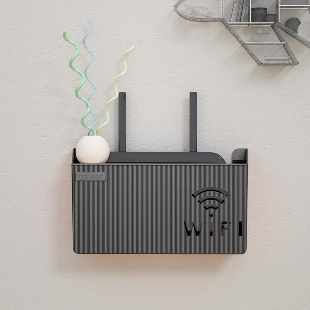 Router-Wandhalterung, Wifi-Router-Aufbewahrungsbox, Router-Wandhalterung, Multifunktions-Router-Aufb