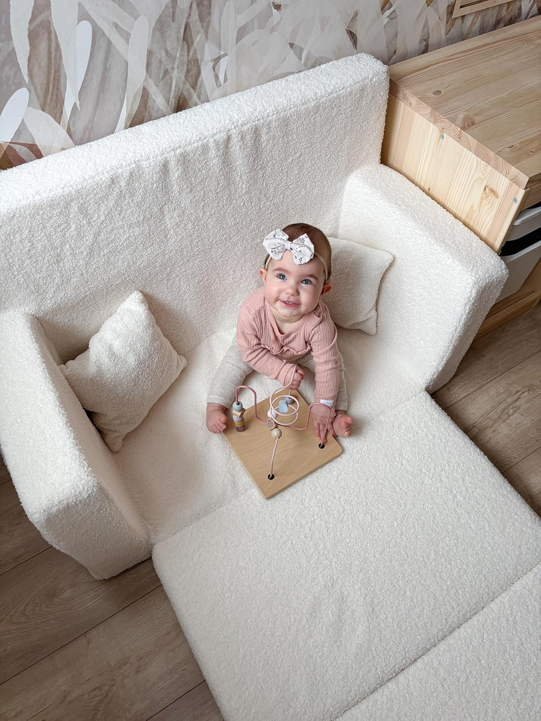 Flumi Personalisierte Kindercouch Kinder Sessel Sofa Schlafsofa jugendzimmer mit Gravur KINDERNAME S