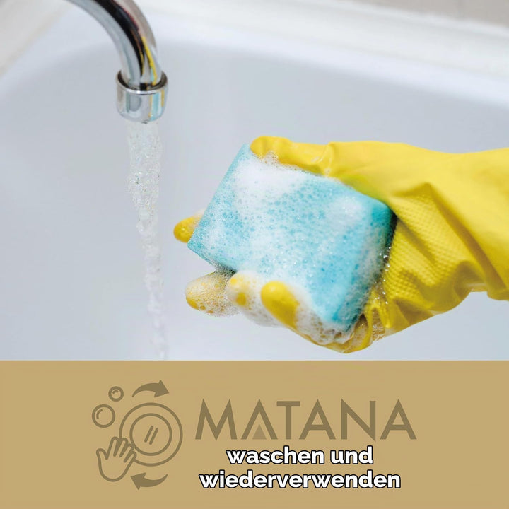MATANA 720 Elegantes Wiederverwendbares Goldenes Besteck Set – 240 Messer, 240 Gabeln, 240 Löffel –