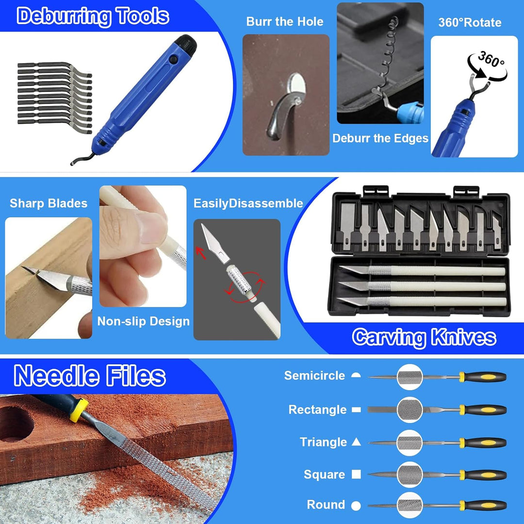 YOTINO 82 PCS 3D Drucker Zubehör, 3D Druck Werkzeug Tool Kit, mit Pinzetten, Zangen, Schnitzmesser,