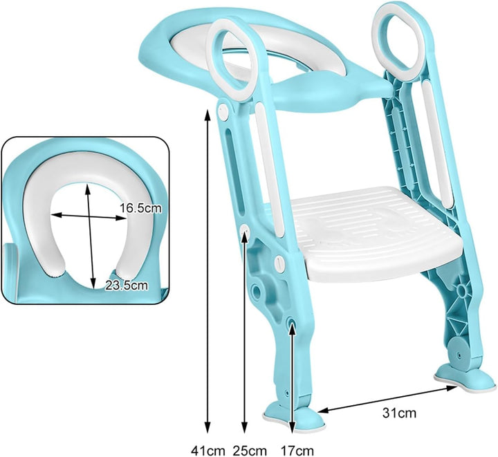 Toilettensitzerhöhung für Kinder, mit weichem Sitz, Toilettensitzerhöhung für Kinder, mit einstellba