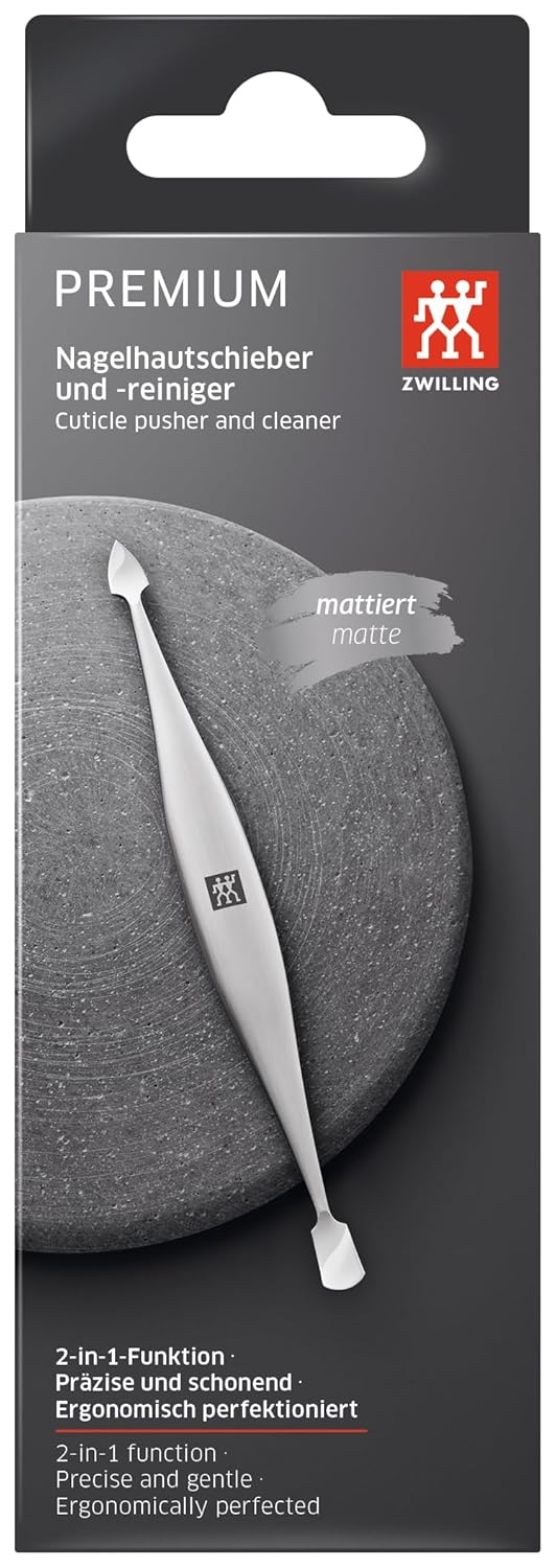 ZWILLING Nagelhautschieber (Nagelreiniger, Doppelinstrument, für natürliche und künstliche Nägel gee