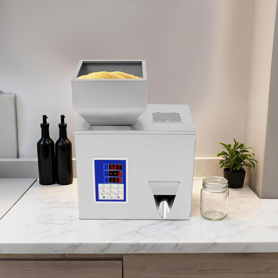 automatische Partikelwaagmaschine 180W 38 * 23 * 50cm Pulverabfüllmaschine 2-100g für Tee, Getreide,