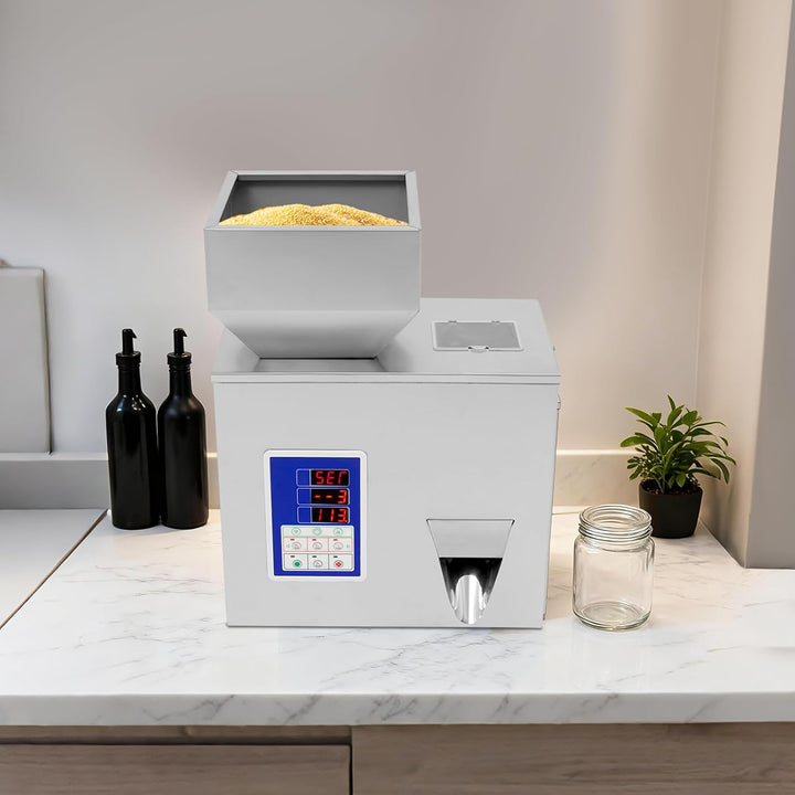 automatische Partikelwaagmaschine 180W 38 * 23 * 50cm Pulverabfüllmaschine 2-100g für Tee, Getreide,