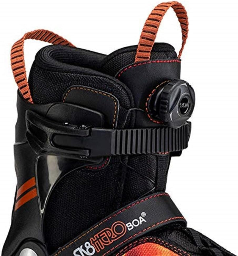 K2 Skates Jungen Inline Skates SK8 HERO BOA ALU, black - orange, 30F0118 black - orange M (EU: 32-37