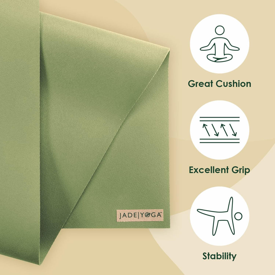 JADE YOGA - Harmony Yoga Mat - Yoga Mat Designed to Provide A Secure Grip to Help Hold Your Pose oli