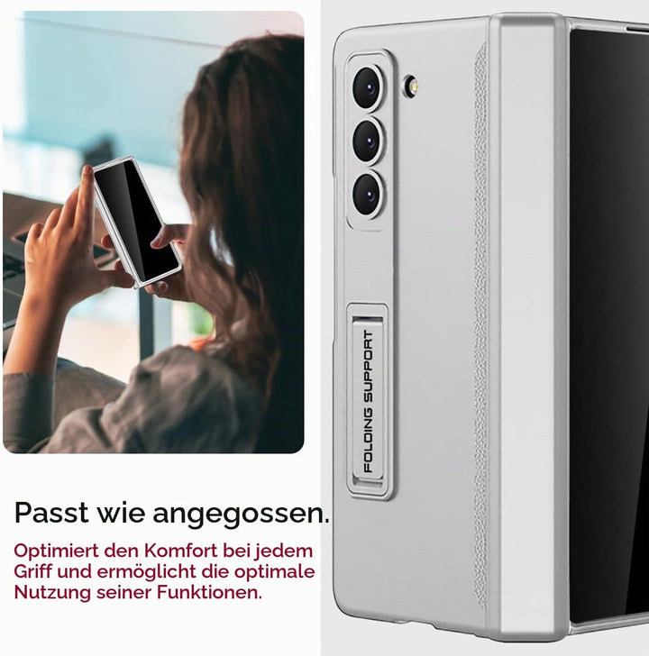 Miimall Kompatibel mit Samsung Galaxy Z Fold 5 Hülle mit Displayschutz Anti-Peeping+Magnetischer Sch