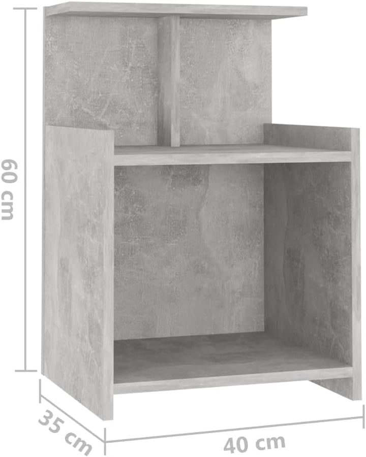 vidaXL 2X Nachttisch Nachtschrank Nachtkommode Nachtkonsole Schlafzimmer Schrank Kommode Beistelltis