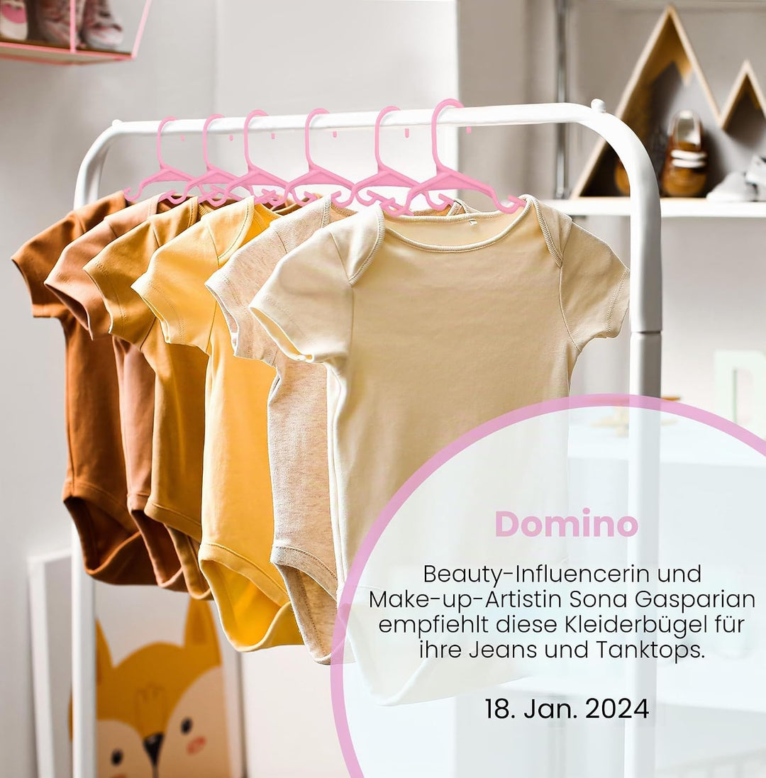 Utopia Home Packung mit 20 Kinderkleiderbügeln - 11,5“ Baby- und Kinderkleiderbügel aus Kunststoff f