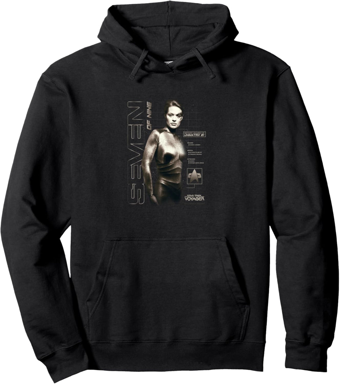 Star Trek: Voyager Profile Of Seven Pullover Hoodie