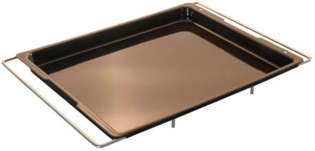 LARES emailliertes Backblech mit ausziehbaren Bügeln - Masse der Backfläche: Masse: 30 x 37cm - Made