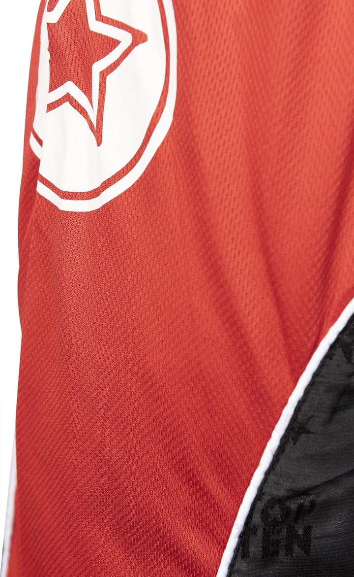 TOP TEN Kickboxuniform „Bow“ Schwarz - Rot - Weiss L, Schwarz - Rot - Weiss L