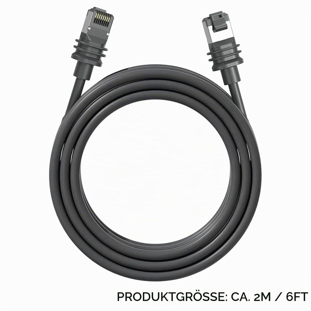 Fockety Gen 3 Kabel, 6 Fuss 2 M Langes Kabel für Rechteckiges Gen3 Satellitengerät, Kurzes Ersatzkab