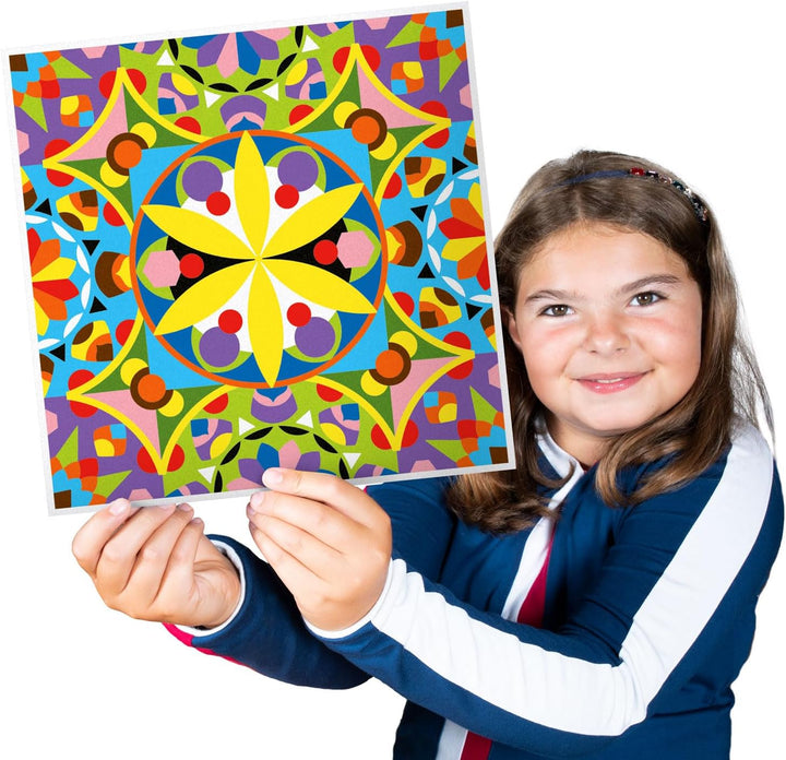 Sabbiarelli Sand-it For Fun – Poster Mandala – 1 Selbstklebendes Maxi-Motiv 41 x 41 cm für Sand Art