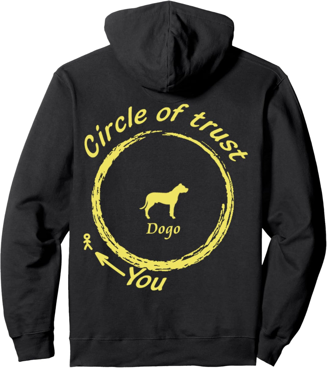 Dogo Argentino-Hund | Dogo Argentino Circle of Trust Pullover Hoodie