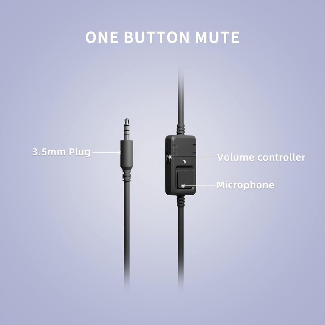SOMiC G951S Violett Gaming Headset mit Mikrofon, Mädchen, Frauen Abnehmbarer Cat-Ear-Kopfhörer mit L