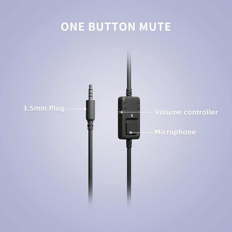 SOMiC G951S Violett Gaming Headset mit Mikrofon, Mädchen, Frauen Abnehmbarer Cat-Ear-Kopfhörer mit L