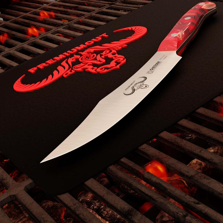 GIESSER seit 1776 - Made in Germany - Zubereitungsmesser 16 cm Red Diamond, PremiumCut Veggie No 1,