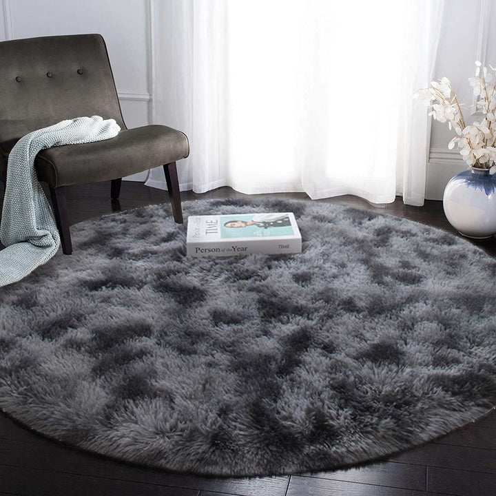 Teppich Rund Teppich Wohnzimmer Hochflor Teppiche Langflor Wohnzimmerteppich für Wohnzimmer Flauschi
