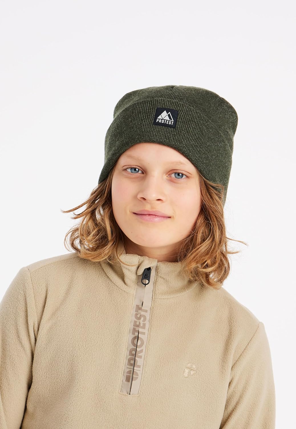 Protest Jungen 1/4-reissverschluss PERFECTY JR BambooBeige 128, BambooBeige 128