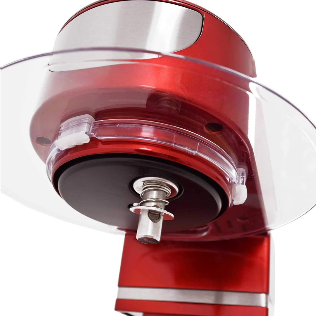 Syntrox Germany KM-5.0L Basic Red Küchenmaschine Knetmaschine, Edelstahl-Behälter, 5 Liter, rot
