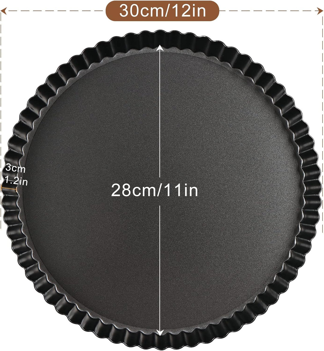Sinnsally Tarteform,Quicheform,Non-Stick Mit Hebeboden Torte Baking Pan,Obstkuchenform,Blechform für