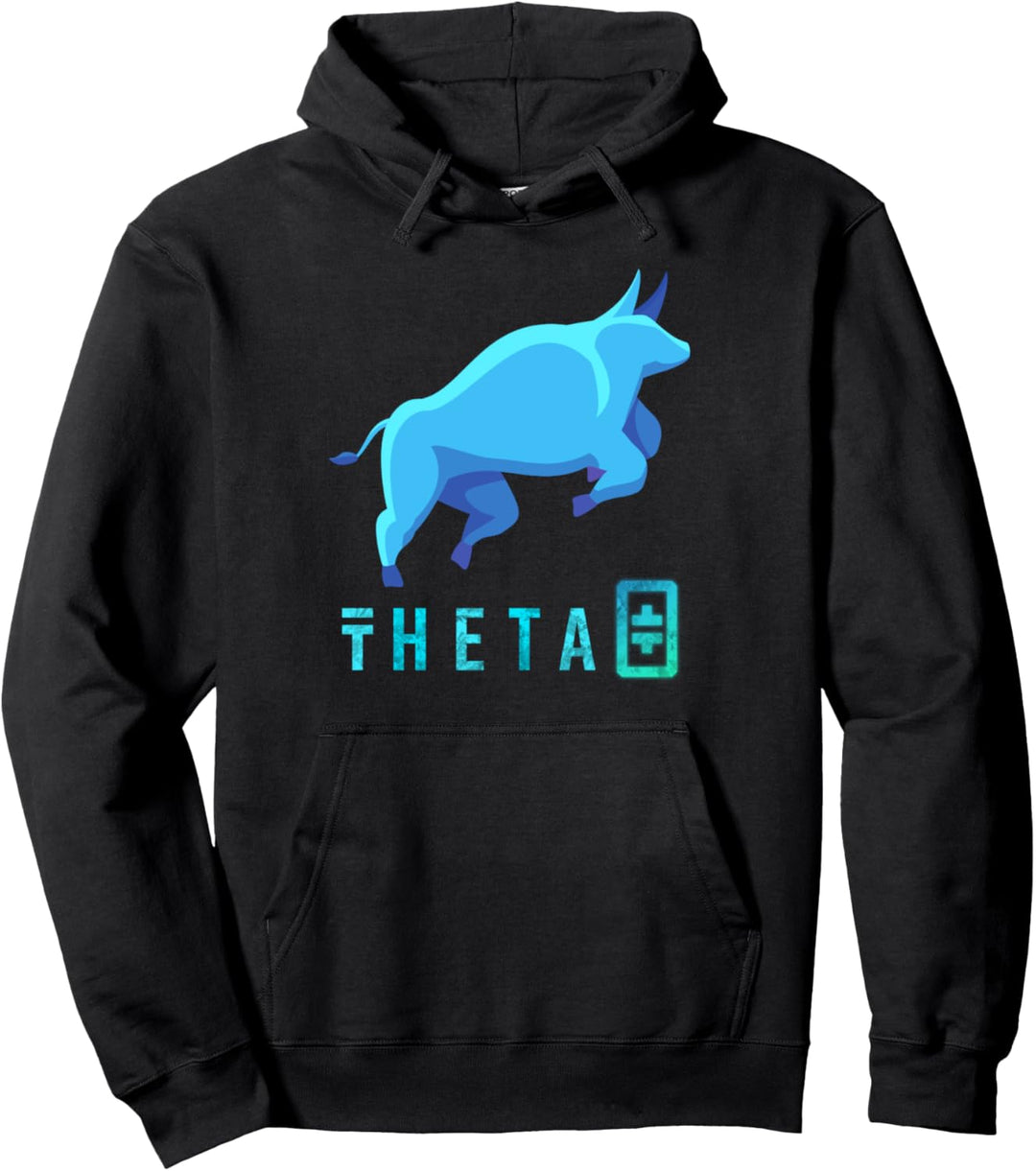 Theta to the Moon Shirt, THETA Coin Bullrun Crypto Pullover Hoodie
