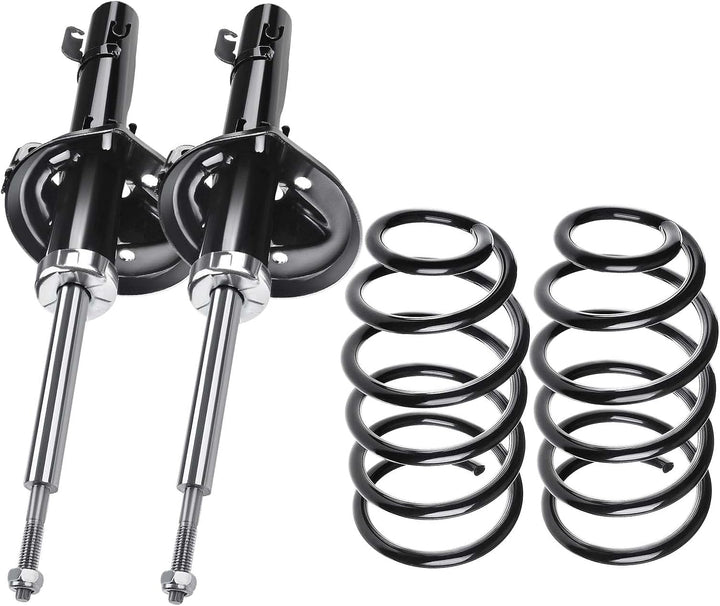 Frankberg 2x Komplett Stossdämpfer Federbein Satz Vorderachse Kompatibel mit Golf IV 1J1 2.8L 1999-2