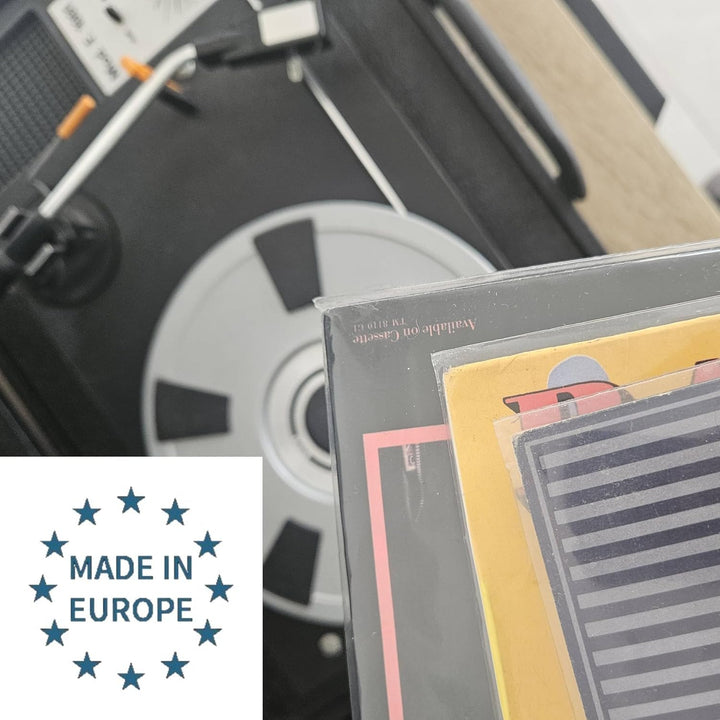 Nonsolo-computer Packung mit 100 Stück Vinyl-Schallplattenhüllen 7 Zoll (45 Umdrehungen), transparen