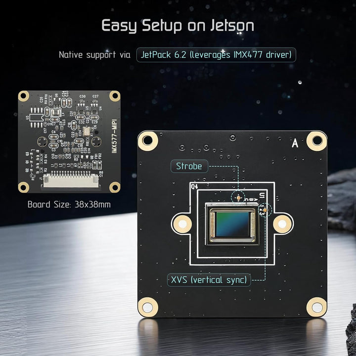 InnoMaker 12MP MIPI Kameramodul mit STARVIS IMX577 Sensor für Raspberry Pi (in Entwicklung), Jetson