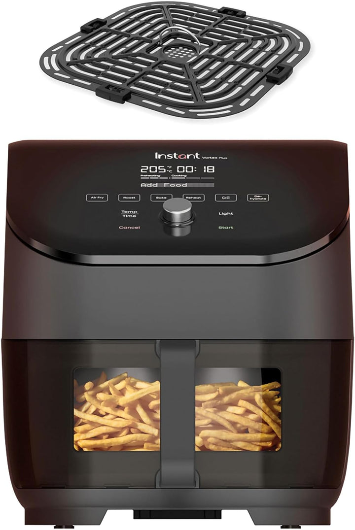 Instant Vortex Plus mit ClearCook - 5.7L Digitale Heissluftfritteuse, Schwarz, 6-in-1 Smart-Programm