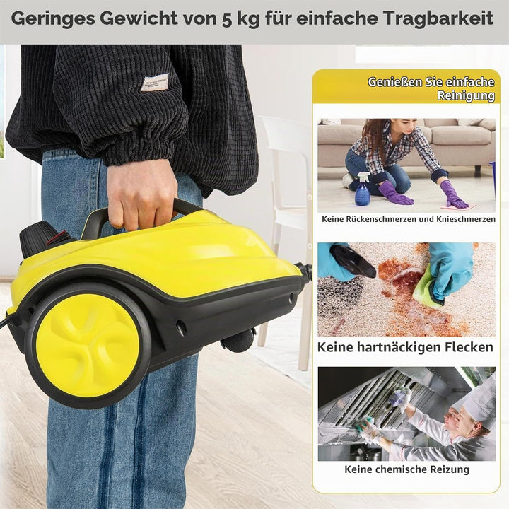 SOARS Dampfreiniger mit 13 Zubehör, Dampfdruck: 5 bar, Max. 160 ℃, Aufheizzeit: 8 min., Leistung: 20