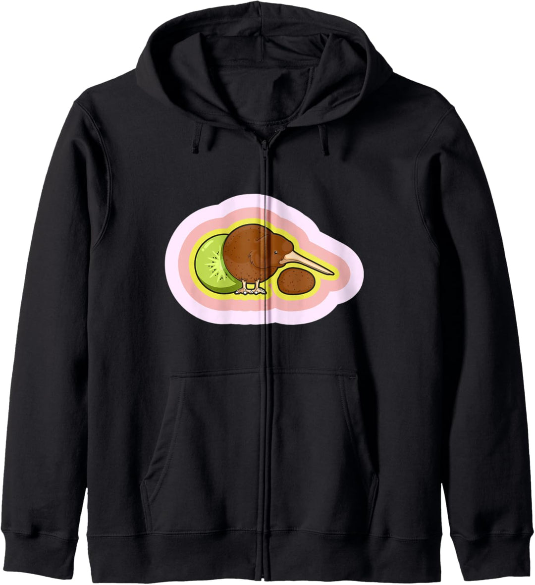 Lustiges Kiwi-Vogeltier Neuseeland Kapuzenjacke