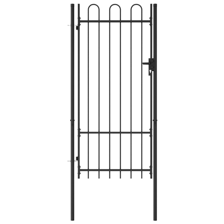 100x250 cm Schwarz Zauntor GartentüR Gartentor Gartenzaun Doppelstabmattenzaun Gartenzaun Komplettse