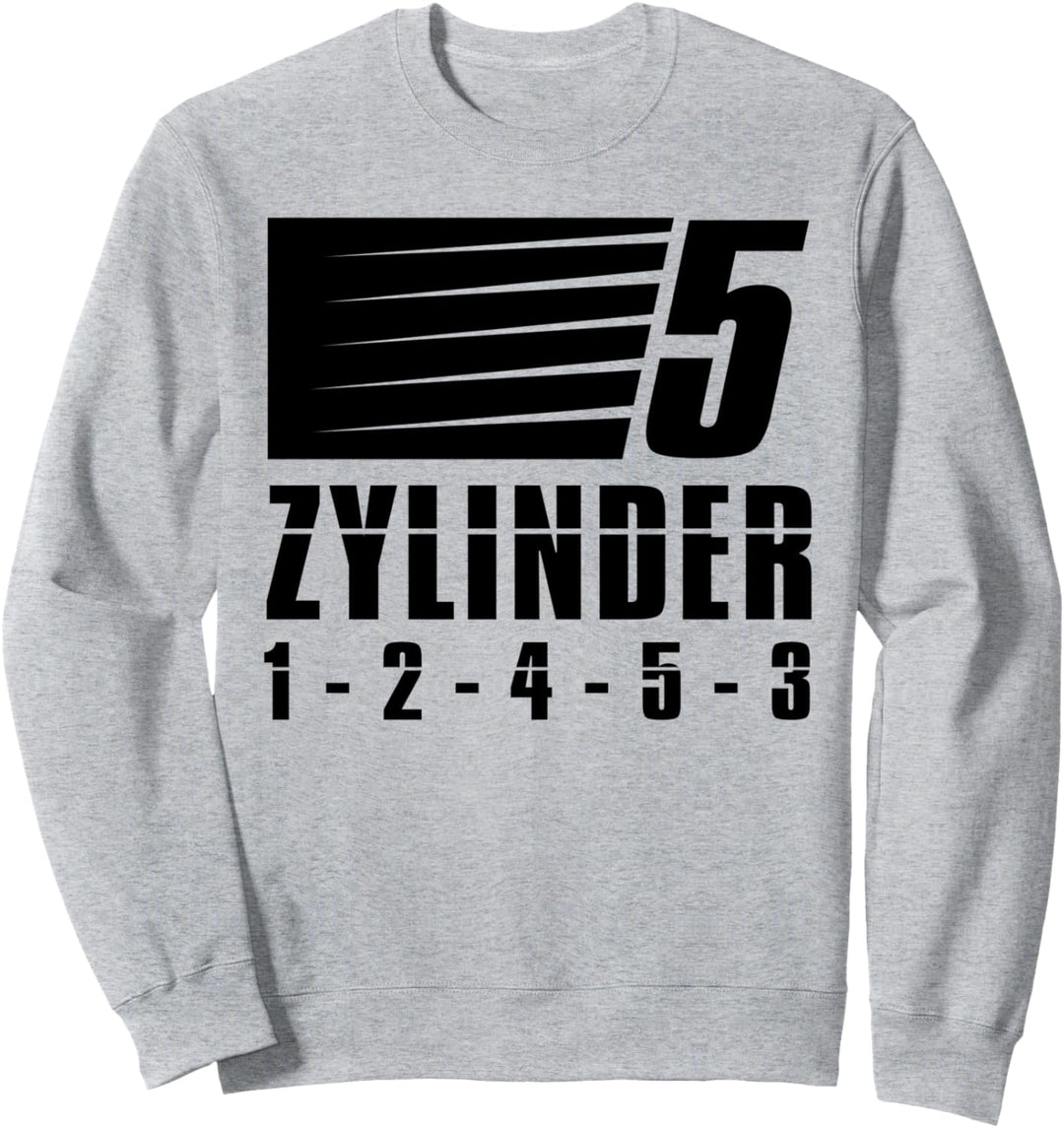 5 Zylinder Tuner Design Tuning Autoschrauber KFZ Sweatshirt