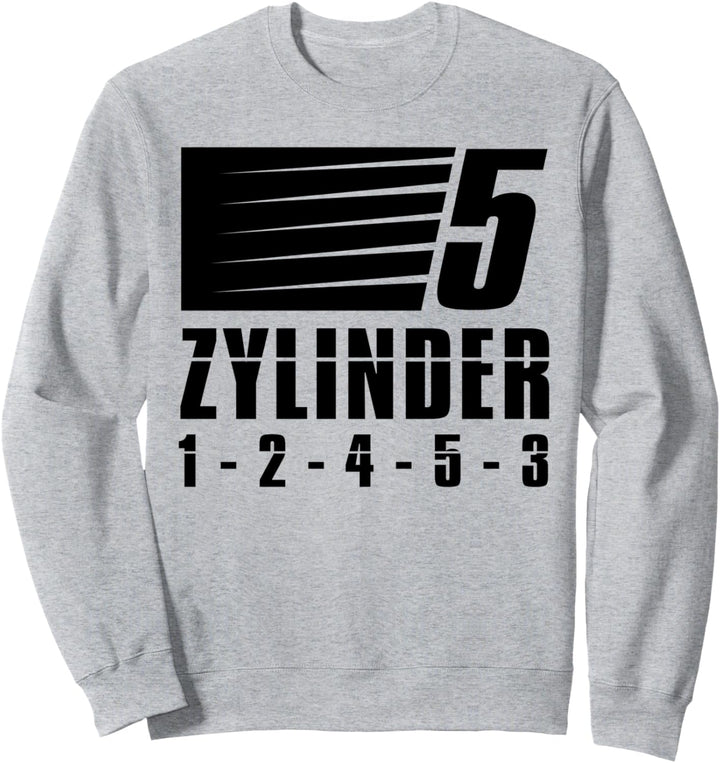 5 Zylinder Tuner Design Tuning Autoschrauber KFZ Sweatshirt