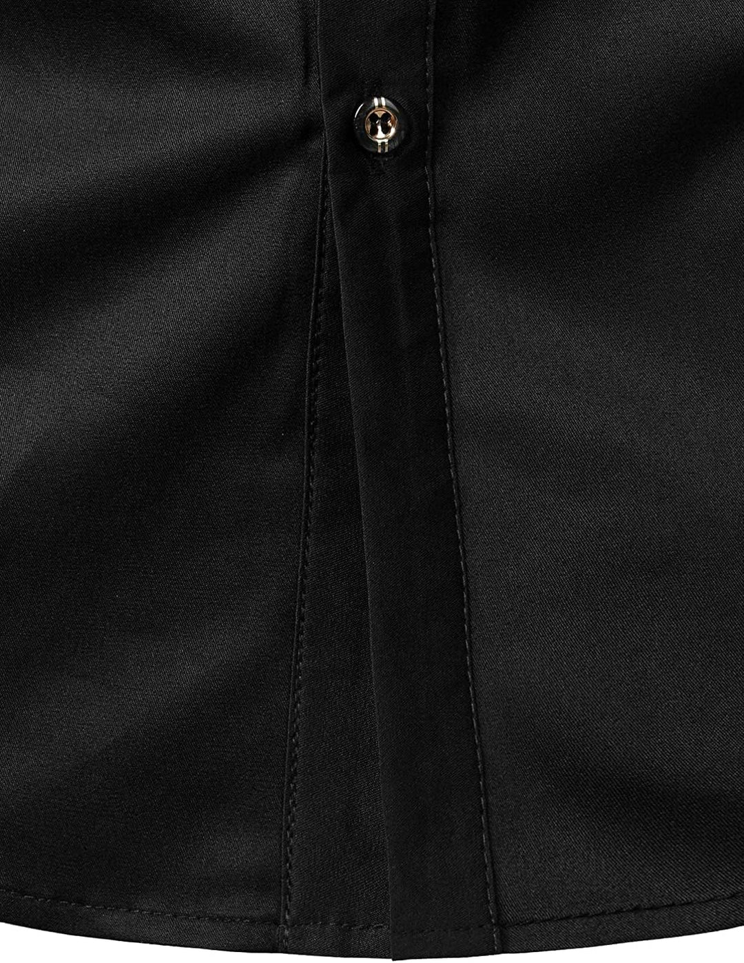 PARKLEES Herren-Smokinghemd, schmale Passform, langärmelig XXL Zzcl56-black, XXL Zzcl56-black