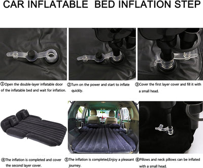 Icelus Luftmatratze aufblasbare SUV Auto Matratze mit Pumpe Luftbett Bewegliche Dickere Luftbett Aut