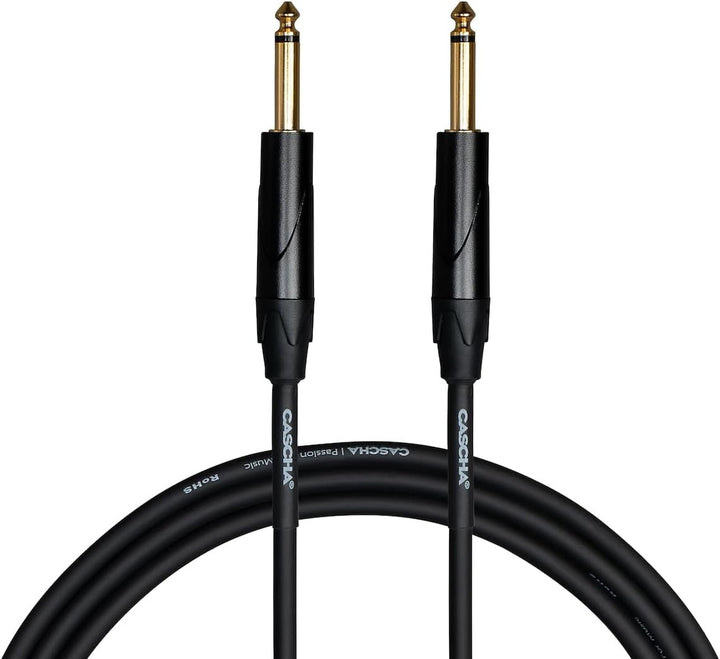 Cascha Advanced Line Guitar Cable, Black, 6m